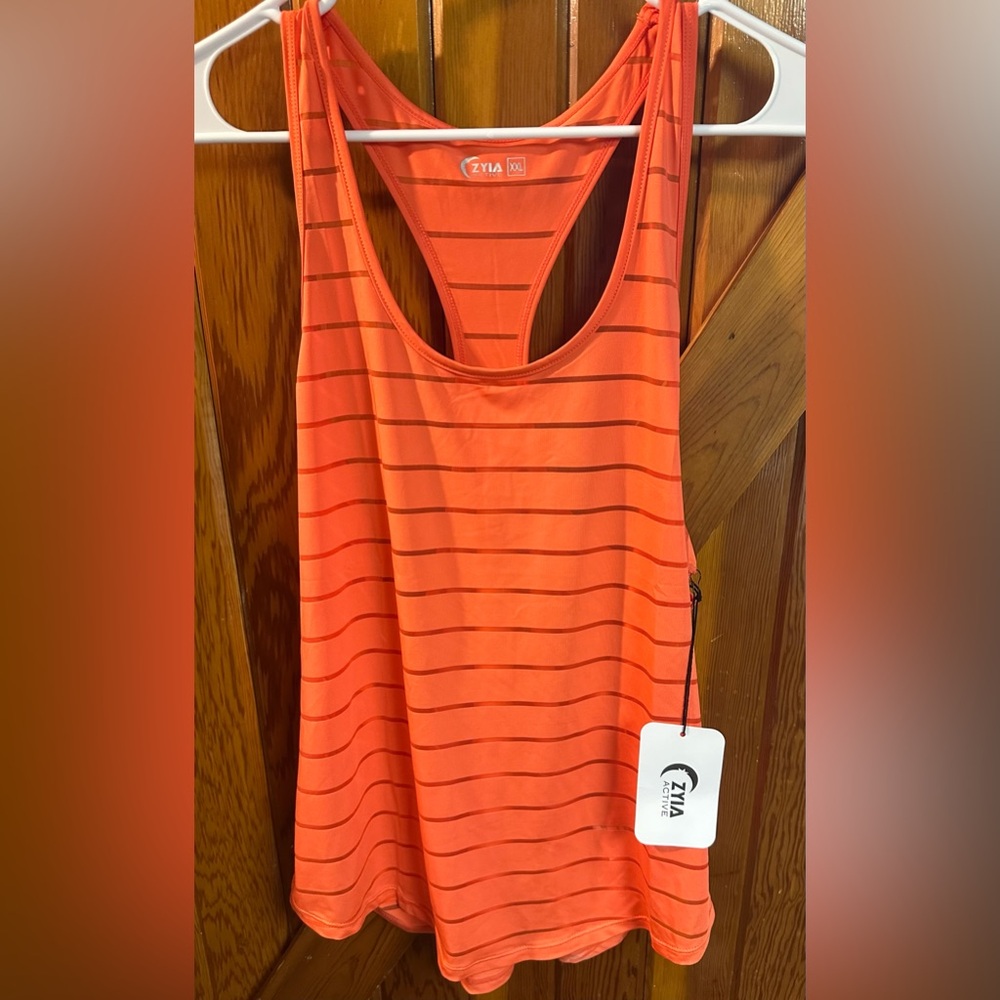 Orange Racerback Tank Top